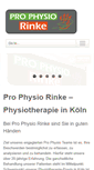 Mobile Screenshot of pro-physio-rinke.de