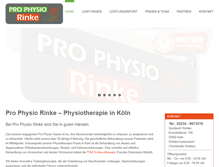 Tablet Screenshot of pro-physio-rinke.de